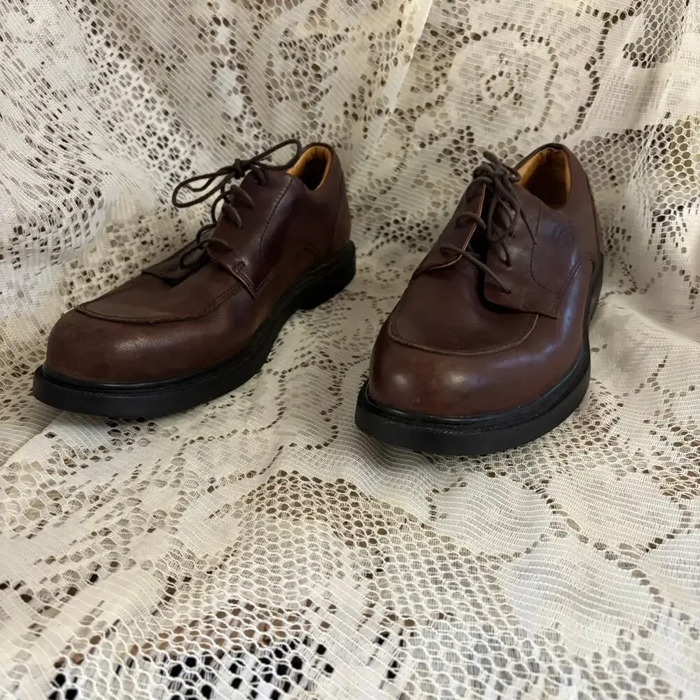 Timberland Men's US 10.5 Dark Brown Leather Oxford Shoes